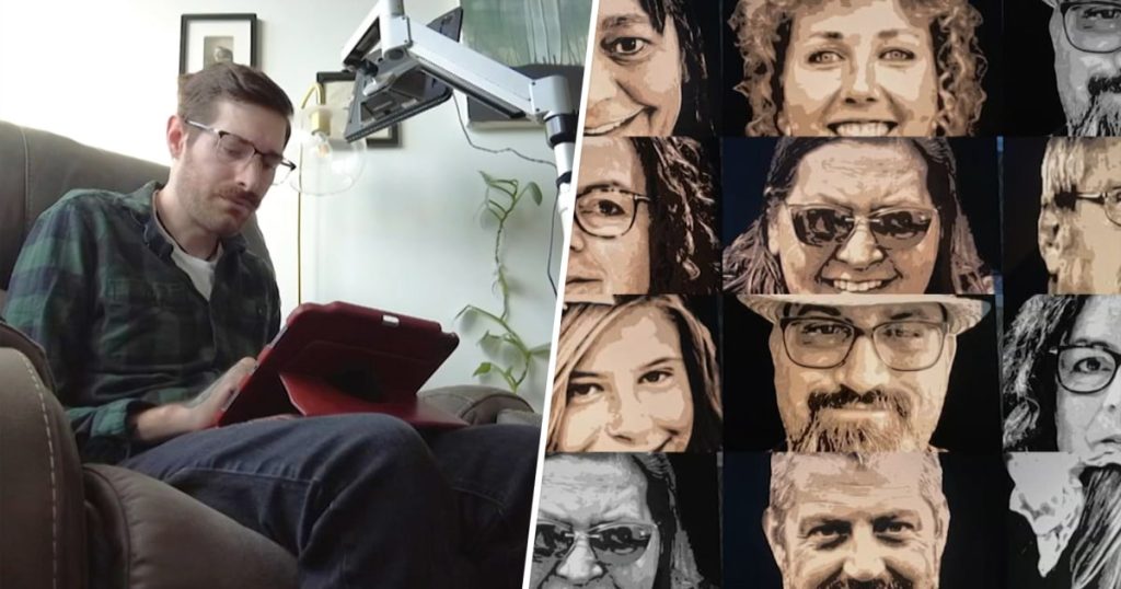 Artist with ALS spotlights diversity of people living with the disease